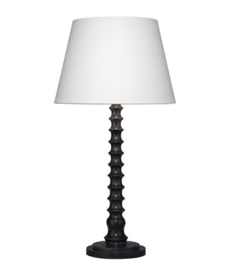 Jamie Young - Revolution Wood Table Lamp with Linen Shade