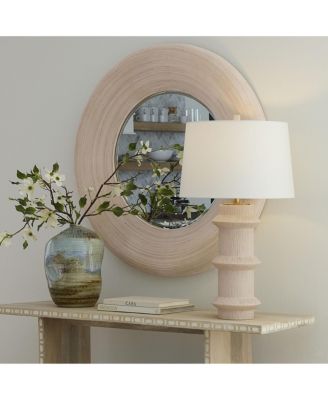 Trousdale Polyresin Table Lamp with Linen Shade