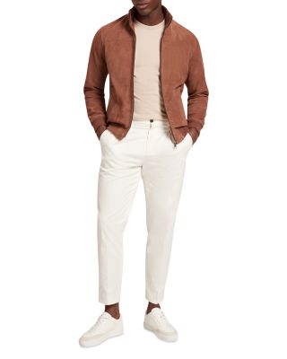 Peveril Suede Funnel Neck Bomber Jacket