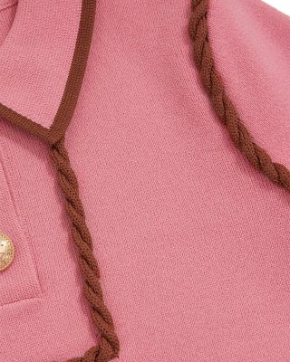 Girls' Piped Knit Dress - Little Kid