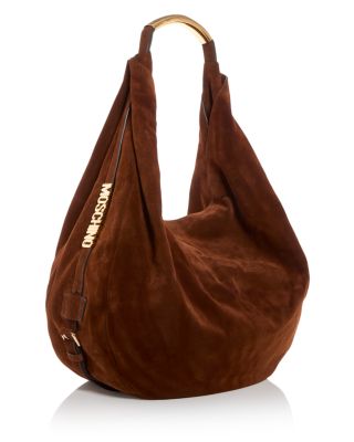 Handle Me Large Suede Shoulder Bag