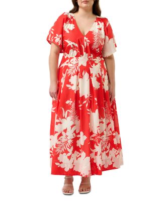 Estelle Plus - Solstice Pleated Maxi Dress