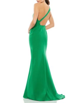 One Shoulder Jersey Mermaid Gown