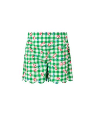 Girls' Cherry Check Scalloped Set - Little Kid, Big Kid