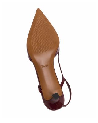 Women's Patent Leather Slingback Pumps