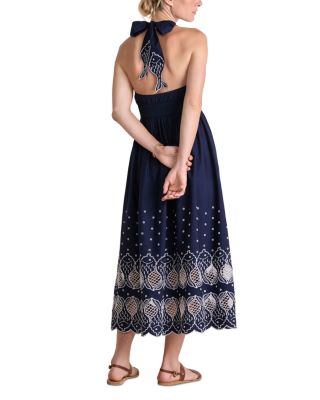 Sconset Eyelet Halter Dress