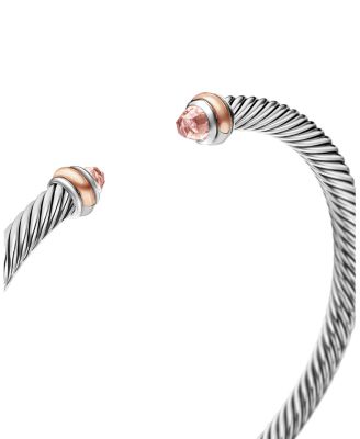 Cable Classic Bracelet with Morganite and 18K Rose Gold
