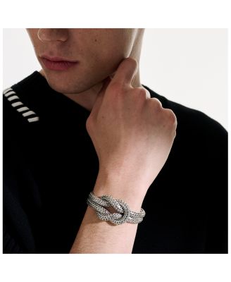 Classic Chain Love Knot Woven Link Bracelet