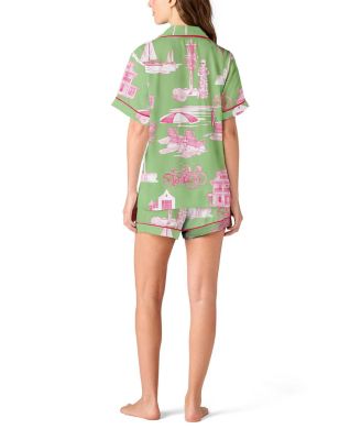 Florida Toile Pajama Shorts Set