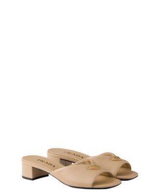 サンダル・ミュール PRADA PADDED NAPPA LEATHER SANDALS Prada Padded Nappa Leather Sandals | Saks Fifth Avenue