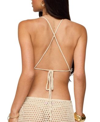 Alora Iridescent Crochet Top