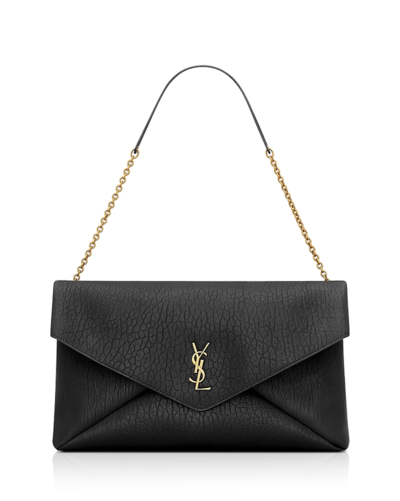 Saint Laurent Cassandre Xxl Envelope Pouch On Chain