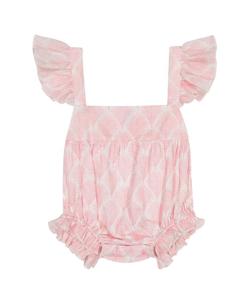 Mer St. Barth Girls' Chloe Romper - Baby In Pink