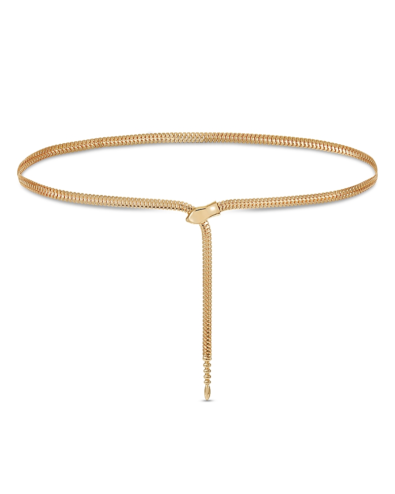Ettika Minimalist Adjustable Chain Belt In Gold