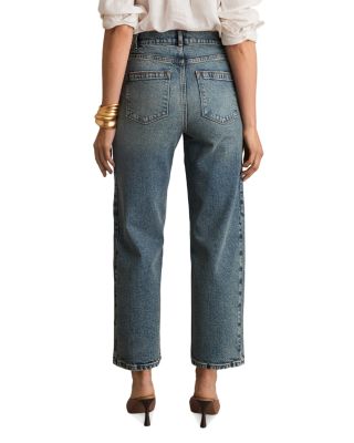 Molly Barrel Leg Jeans in Mid Blue