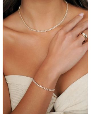 Radiant Cubic Zirconia Slider Bracelet