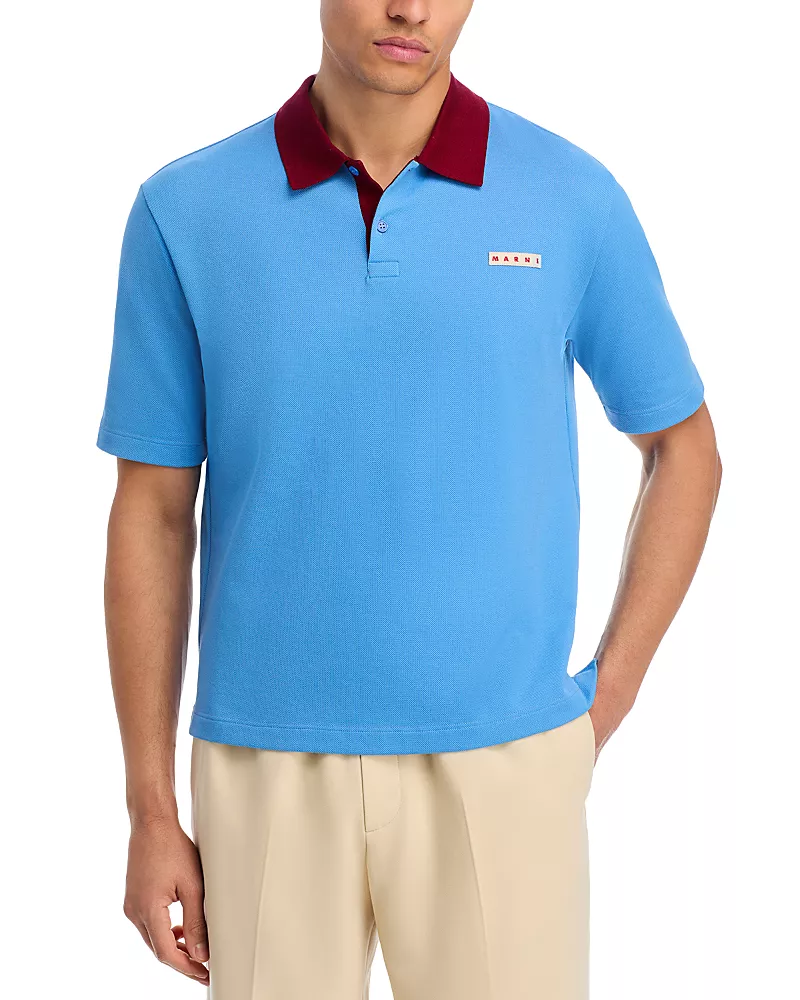 Marni Regular Fit Pique Polo Shirt