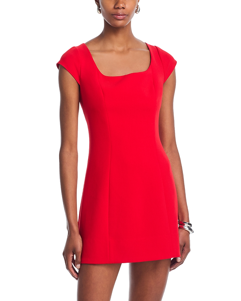 French Connection Azra Twill Cap Sleeve Mini Dress