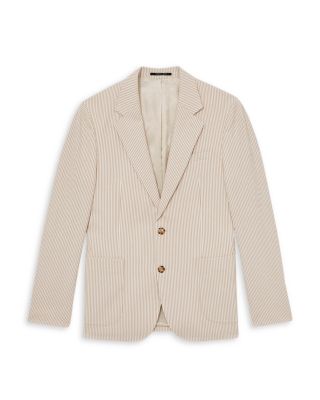 Slim Fit Striped Seersucker Blazer