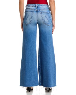 The Lil Roller Fray Wide Leg Jeans in Fan Favorite 