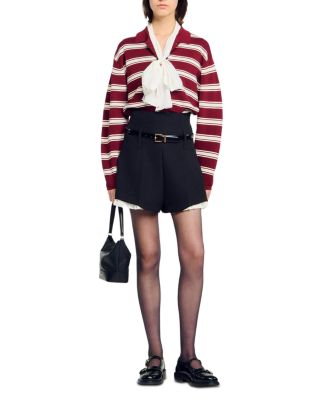 Tailored Ruffled Shorts