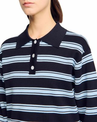 Striped Polo Sweater