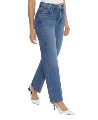 High Rise Tracy Straight Jean in Ocean Blue