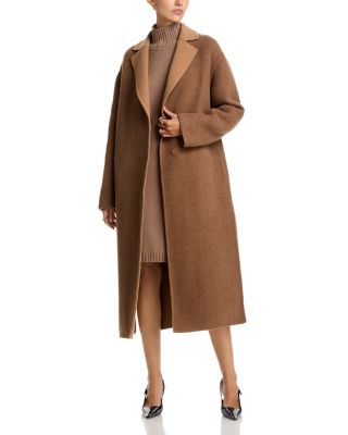 Wool Cashmere Soft Herringbone Coat