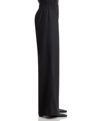 Wool Blend Wide Leg Pants