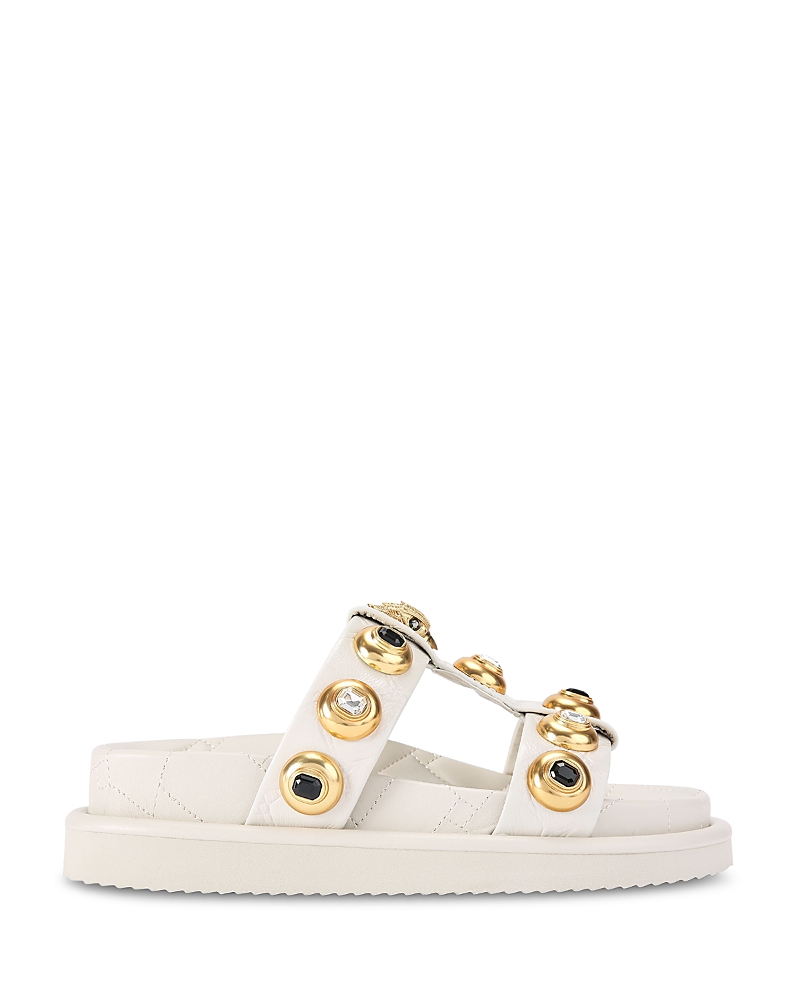Kurt Geiger London Women's Orson Eagle Head & Crystal Studded Slide Sandals