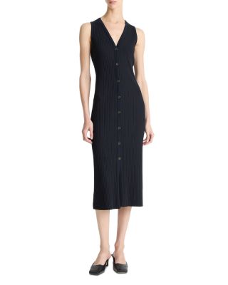 Vince - Sleeveless Ribbed Midi Dress
