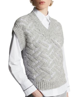 Textured Sweater Vest