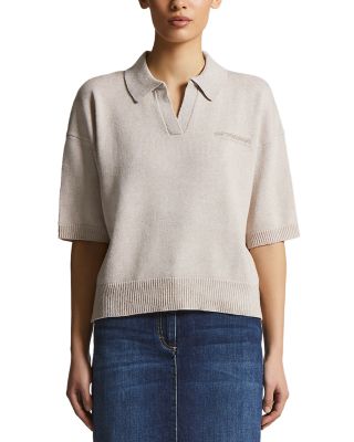 Short Sleeve Polo Sweater