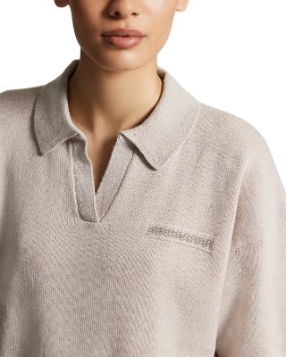 Short Sleeve Polo Sweater