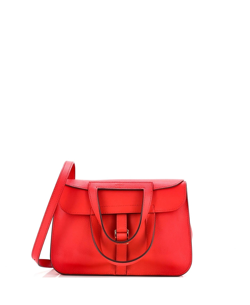 Pre-owned Pre-owned Hermes Hermes 25 Halzan Bag Evercolor In Red