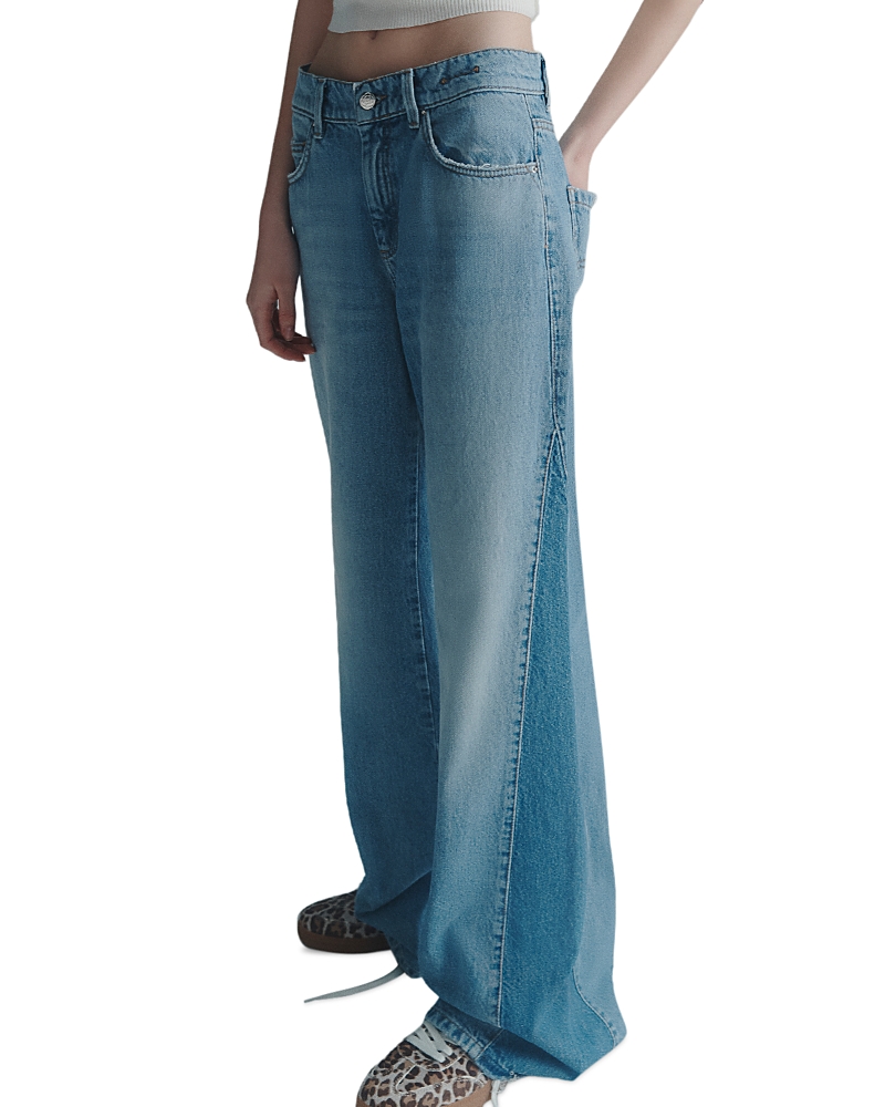 Marella Low Rise Wide Leg Jeans in Light Blue
