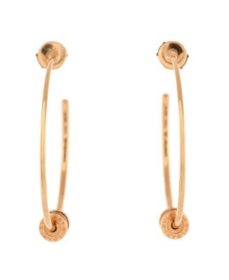 Pre-Owned Bvlgari - Large B.Zero Hoop Earrings 18K Rose Gold