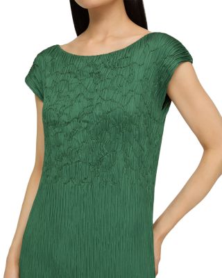 Smocked Embroidered Maxi Dress