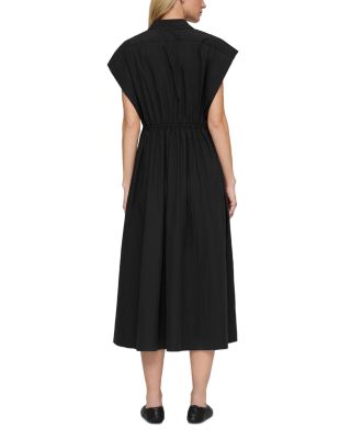 Gathered Waist Shirt Dress