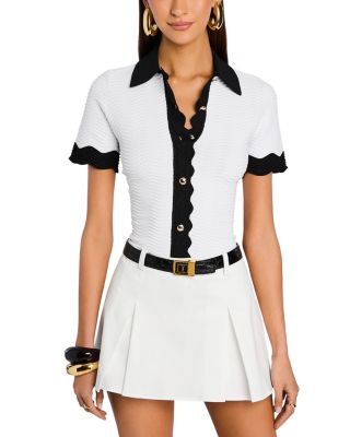 Lyric Contrast Trim Knit Top