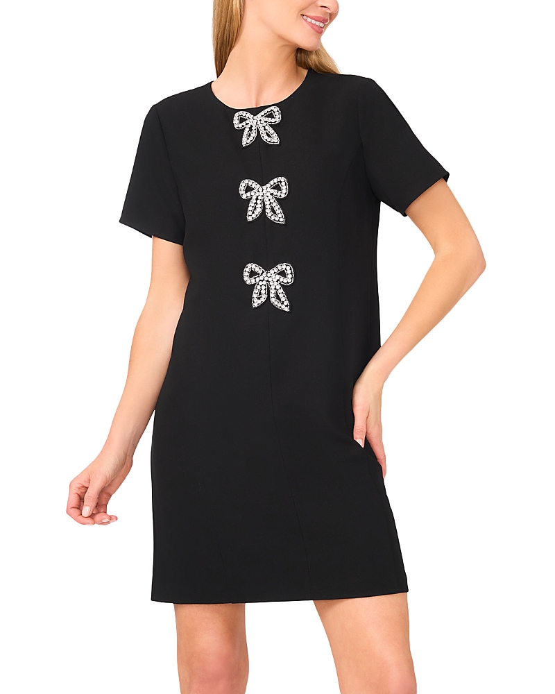 CeCe Sequin Bow Shift Dress