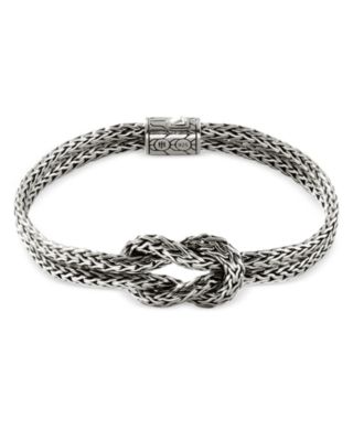 14K Yellow Gold & Sterling Silver Love Knot Bracelet, 7mm