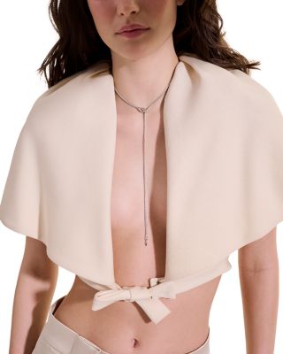 Sterling Silver Naga Blue Sapphire Dragon Lariat Necklace, 23"