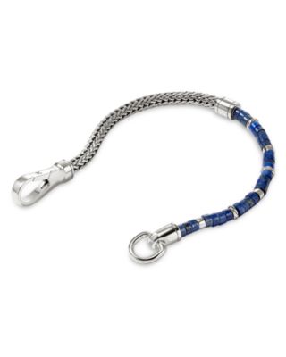 Sterling Silver Heishi Gemstone Chain Bracelet