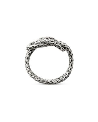  Sterling Silver Love Knot Weave Ring