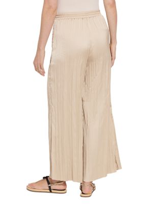 Packable Pleated Palazzo Pants