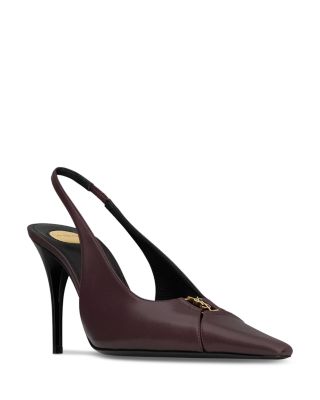 SAINT LAURENT - Women's Babylone Breteuil Slingback Pumps