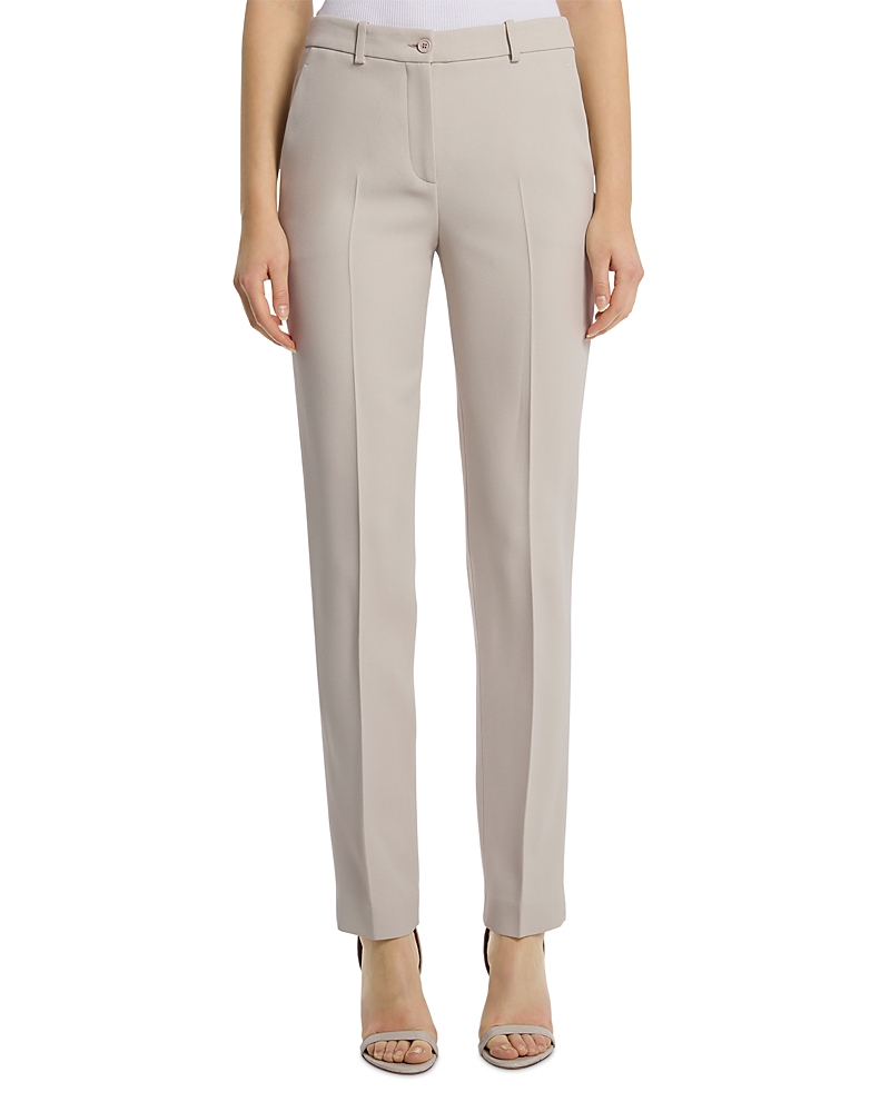 Michael Kors Samantha Crepe Sable Pants In Gray