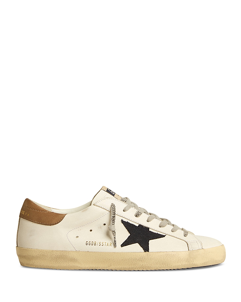 Golden Goose Men's Super Star Lace Up Sneakers In Neutral