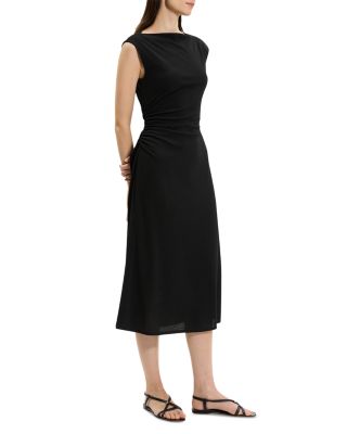 Boat Neck Midi Dress